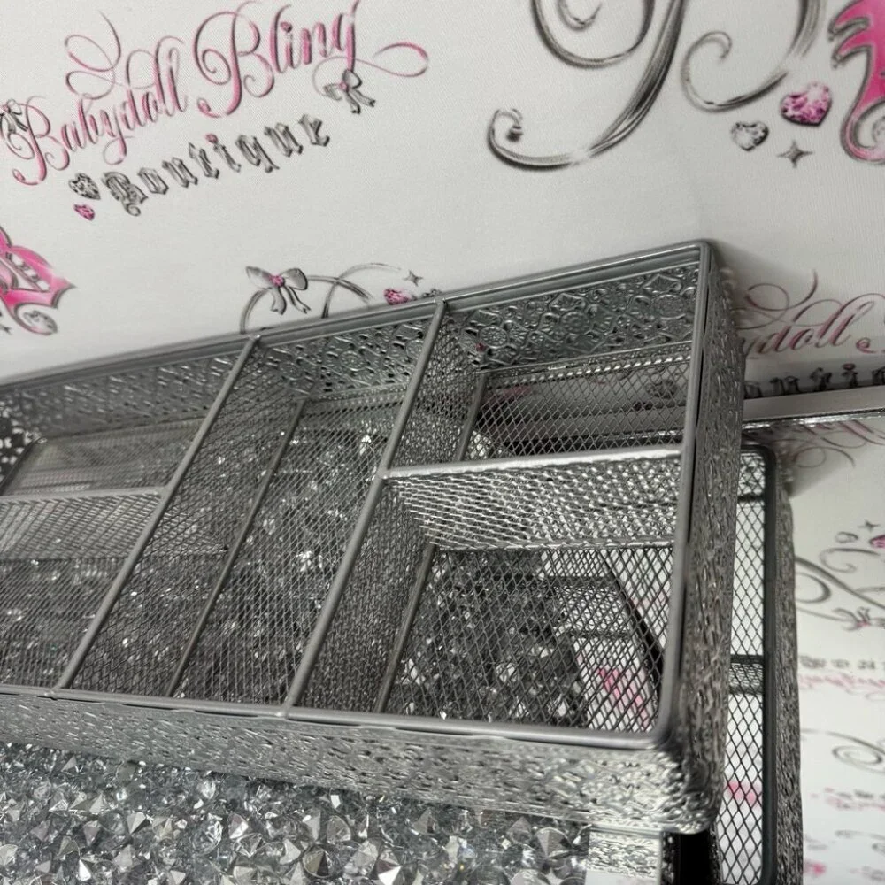 Tray organizer metal silver ornate luxe Elegant Silver Tray stunning home decor
